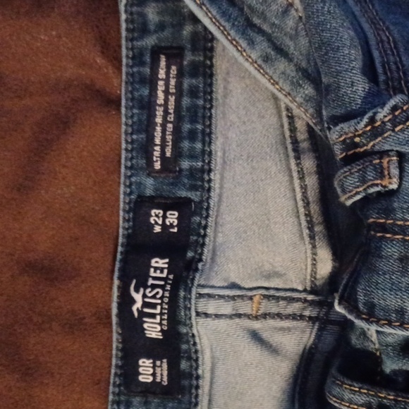 HOLLISTER ULTRA HIGH-RISE, SUPER SKINNY, STRETCH, Kids/women SIZE 00R, WITH M… - Picture 9 of 9